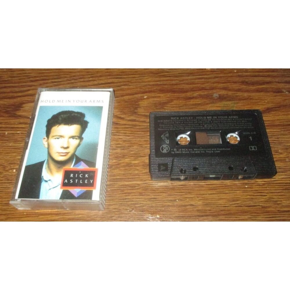 Rick Astley - Hold Me in Yours Arms on cassette (A & M Records Canada, 1988)